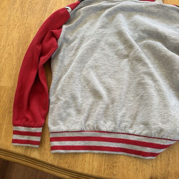 Kids Disney Mickey Mouse Hoodie Size‎ 7/8 Red Grey Comfy Outdoors Theme Park Fun - Picture 9 of 14